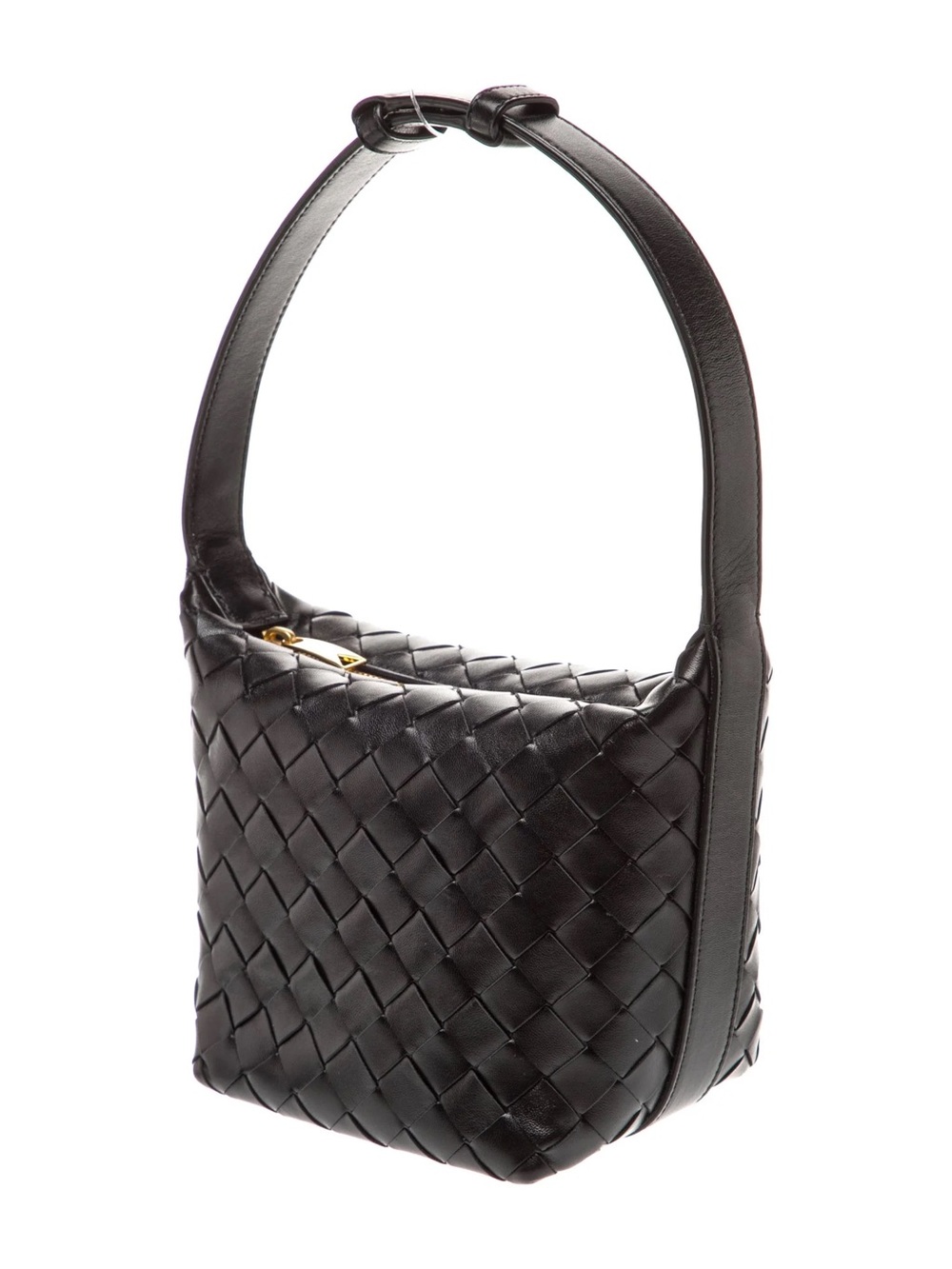 Bottega Veneta Calfskin Nappa Intrecciato Candy Wallace Black